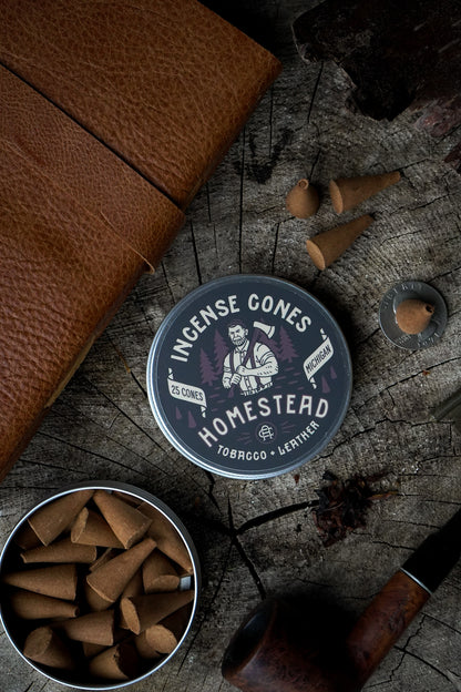 Homestead | Tobacco + Leather Incense