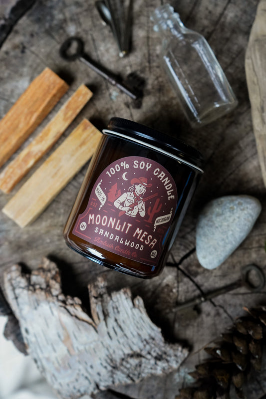 Moonlit Mesa | Sandalwood 8oz Soy Candle