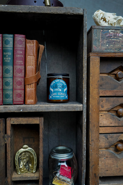 Lake Echoes | Vetiver + Sage 8oz Soy Candle