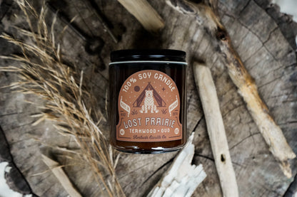 Lost Prairie | Teakwood + Oud 8oz Soy Candle