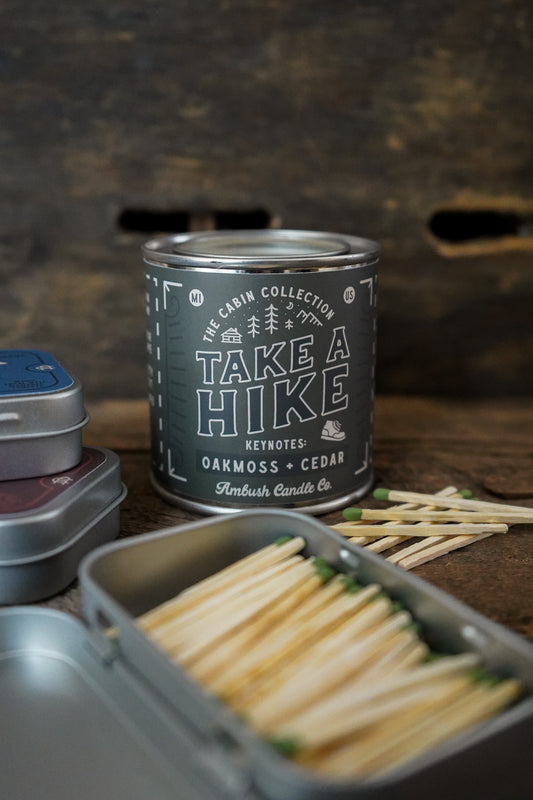 Take A Hike | Oakmoss + Cedar 8oz Soy Candle