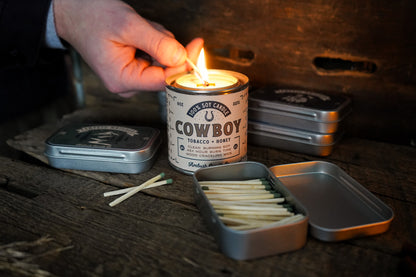 Cowboy | Tobacco + Honey 8oz Soy Candle