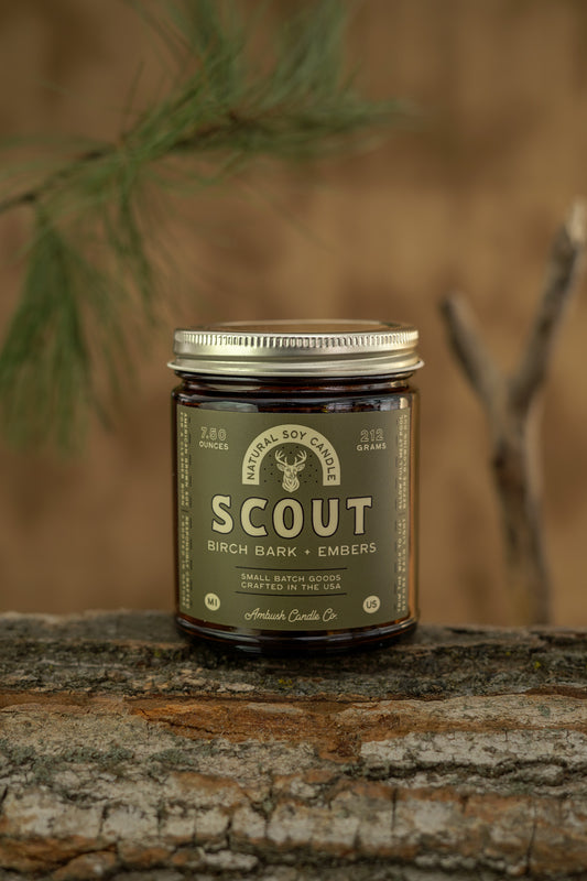 Scout | Birch Bark + Embers Soy Candle