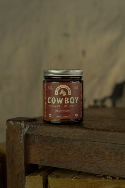 Cowboy | Tobacco + Mahogany Soy Candle