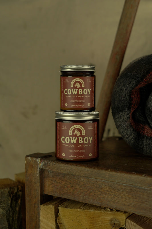 Cowboy | Tobacco + Mahogany Soy Candle