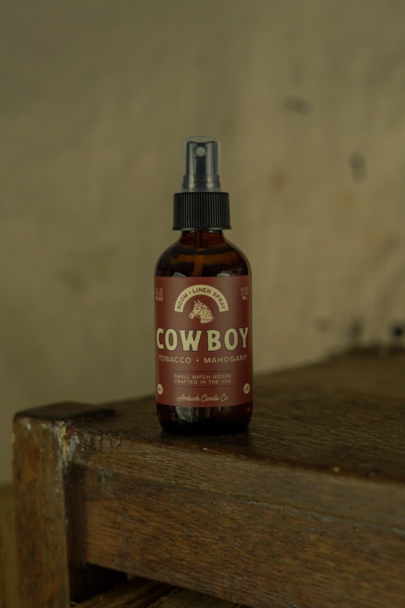 Cowboy | Tobacco + Mahogany Room Spray