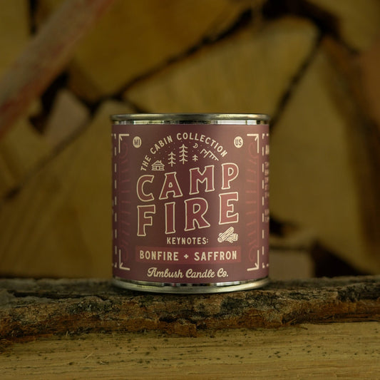 Campfire | Bonfire + Saffron 8oz Soy Candle
