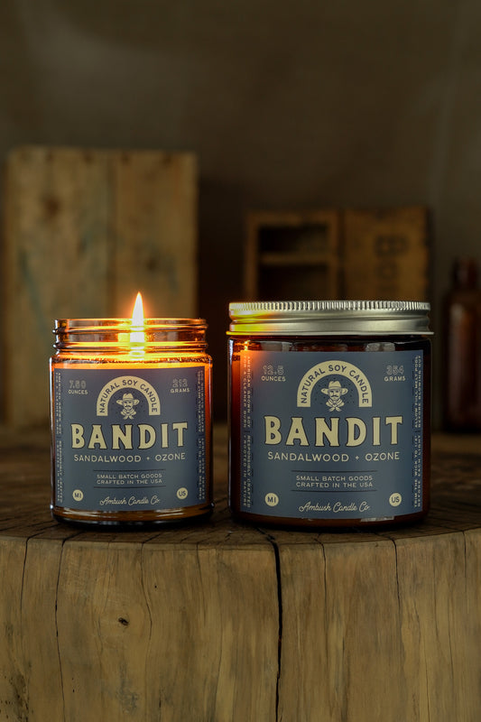 Bandit | Sandalwood + Ozone Soy Candle
