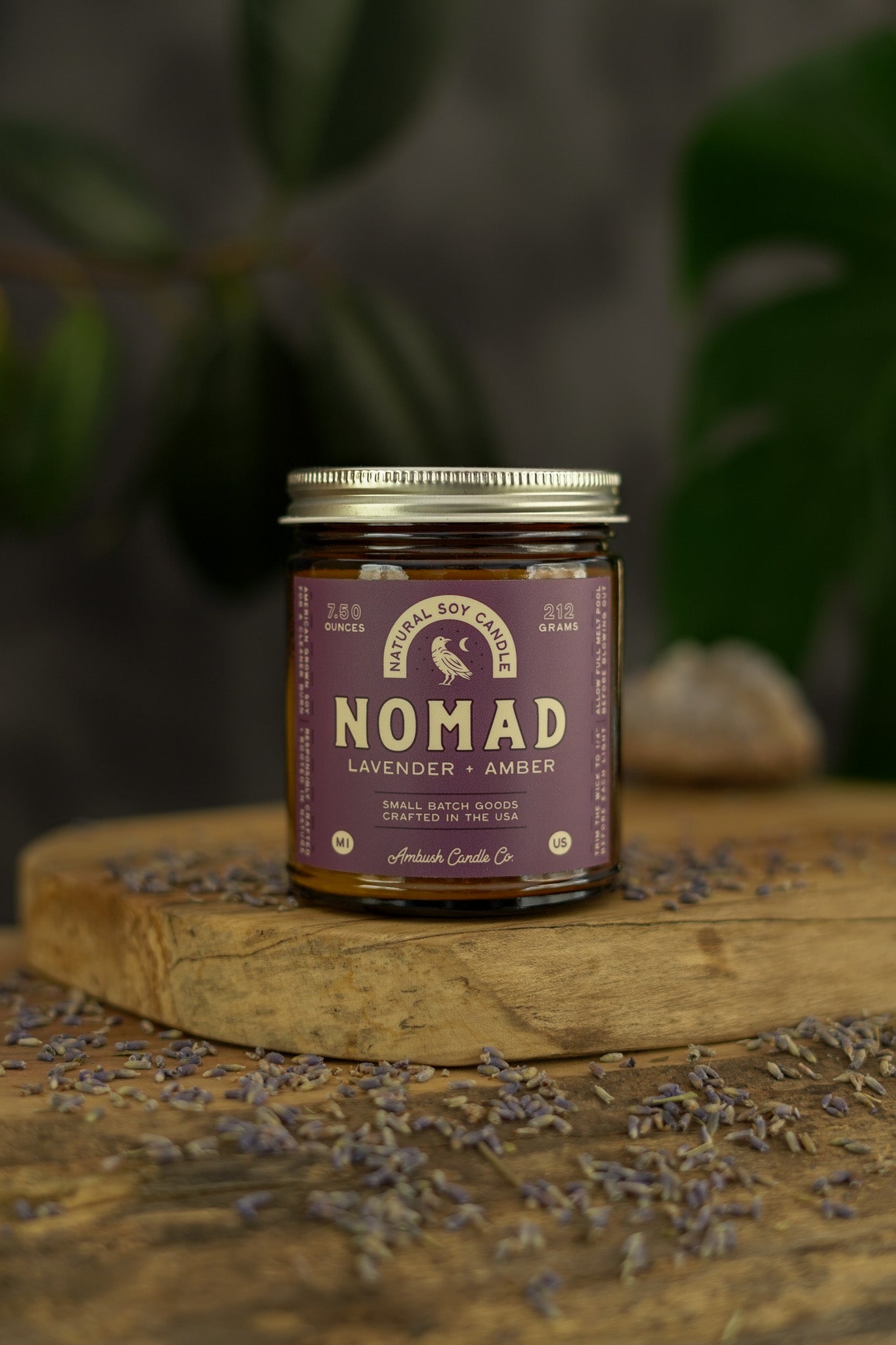Nomad | Lavender + Amber Soy Candle