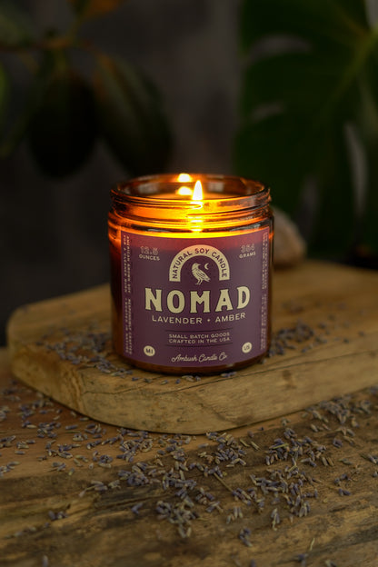 Nomad | Lavender + Amber Soy Candle