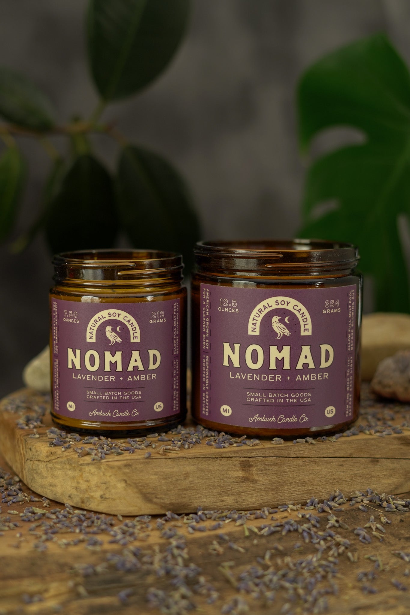 Nomad | Lavender + Amber Soy Candle