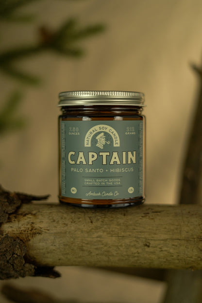 Captain | Palo Santo + Hibiscus Soy Candle
