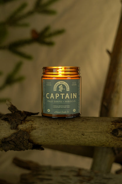 Captain | Palo Santo + Hibiscus Soy Candle