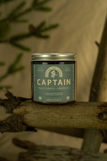 Captain | Palo Santo + Hibiscus Soy Candle