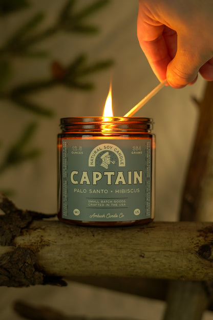 Captain | Palo Santo + Hibiscus Soy Candle
