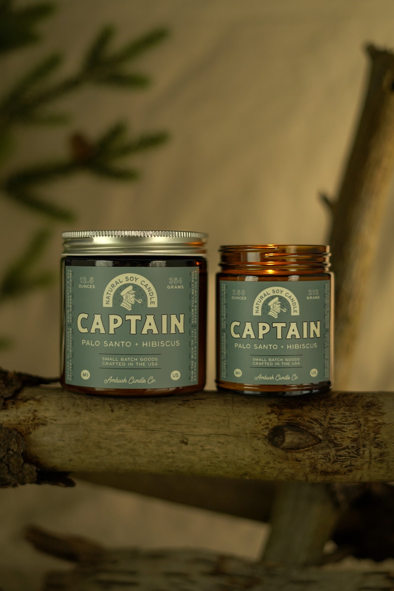 Captain | Palo Santo + Hibiscus Soy Candle