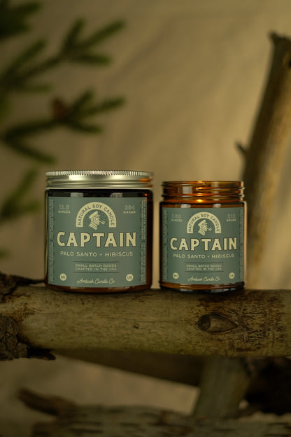 Captain | Palo Santo + Hibiscus Soy Candle