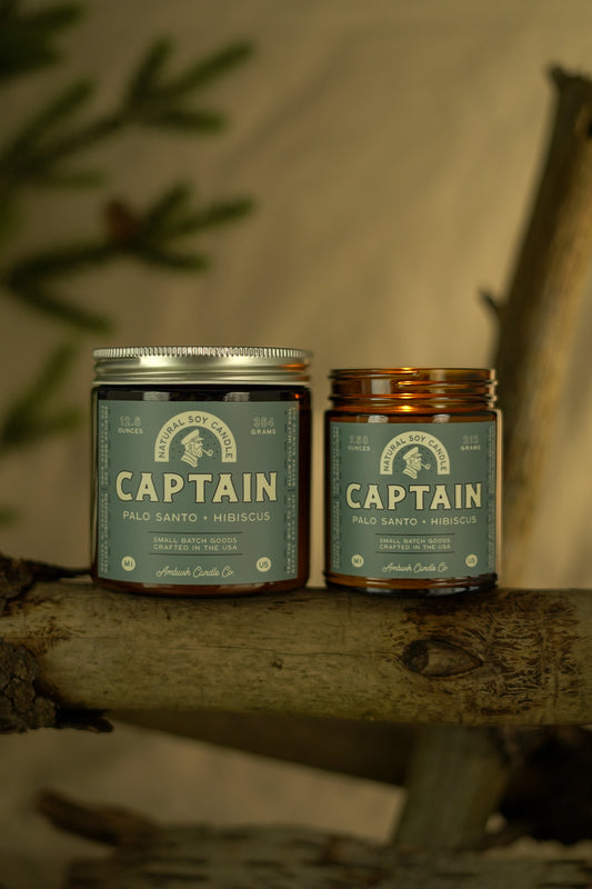 Captain | Palo Santo + Hibiscus Soy Candle