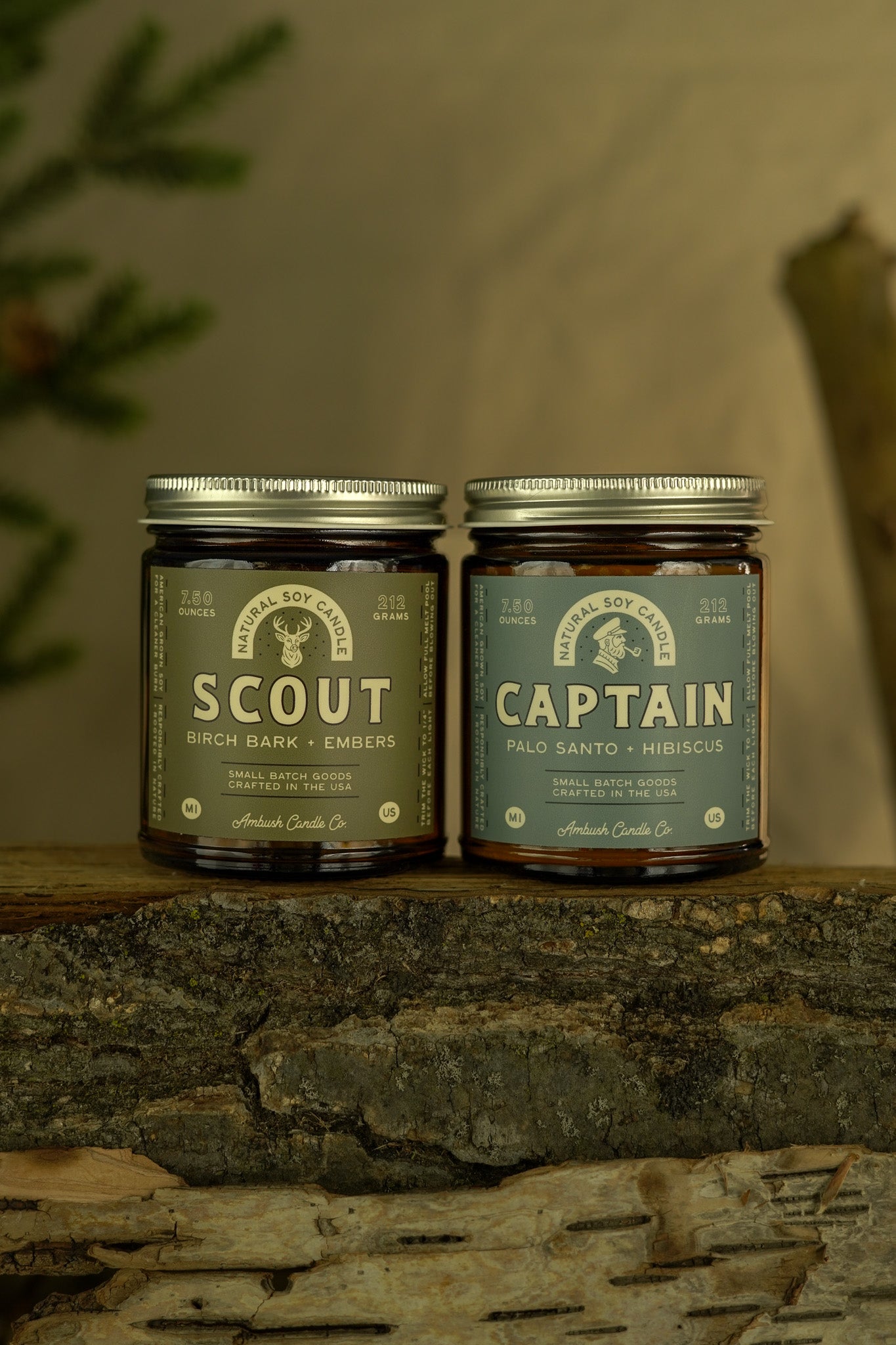 Captain | Palo Santo + Hibiscus Soy Candle