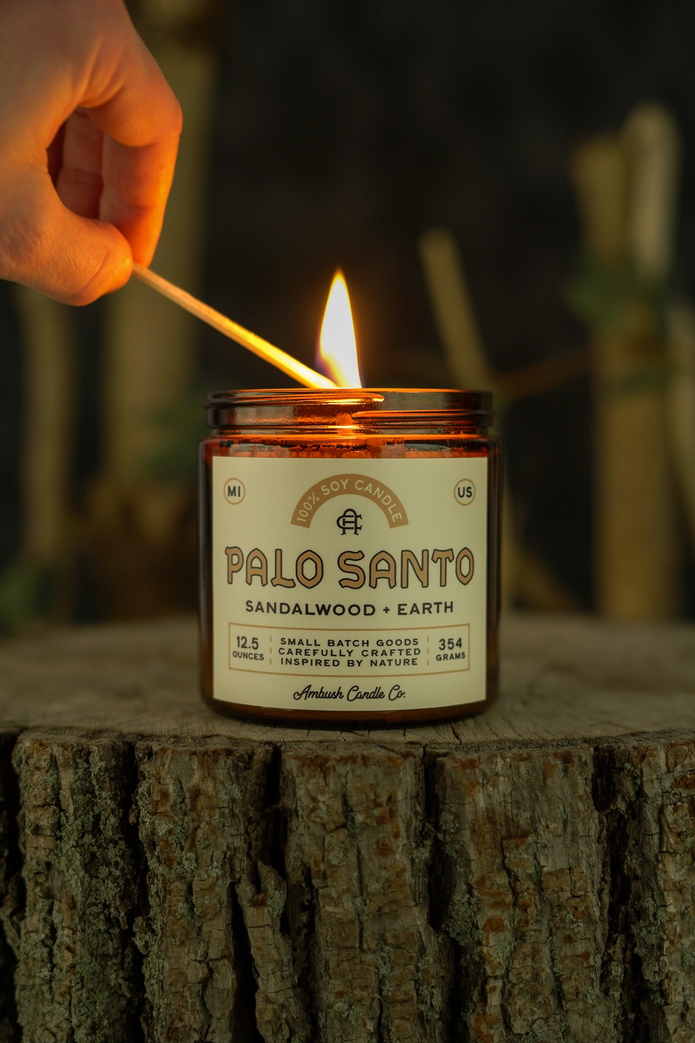 Palo Santo | Sandalwood + Earth Soy Candle