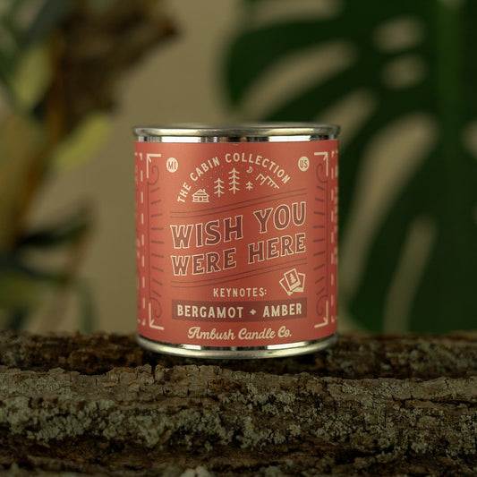 Wish You Were Here | Bergamot + Amber Soy Candle