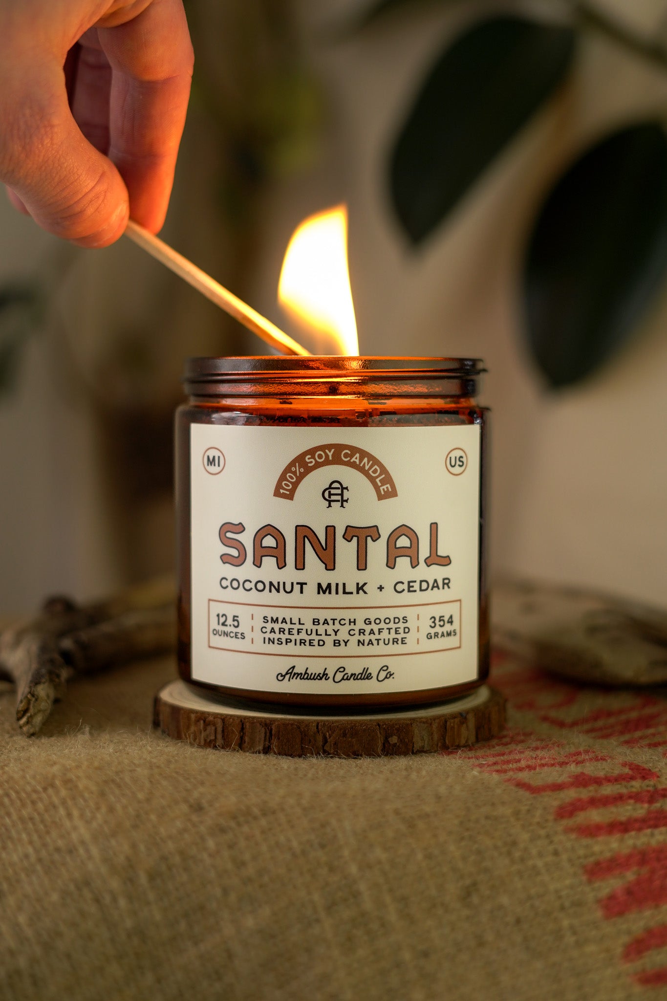 Santal | Coconut Milk + Cedar Soy Candle