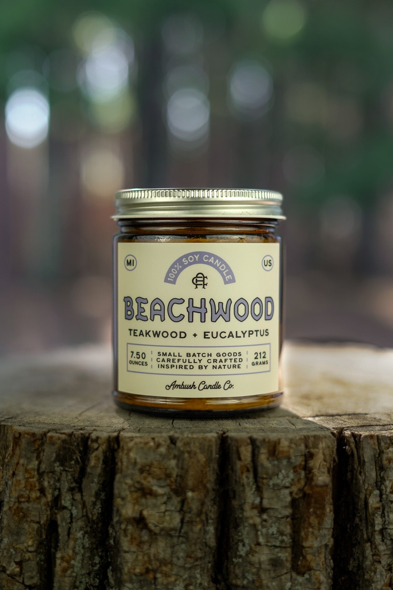 Beachwood | Teakwood + Eucalyptus Soy Candle