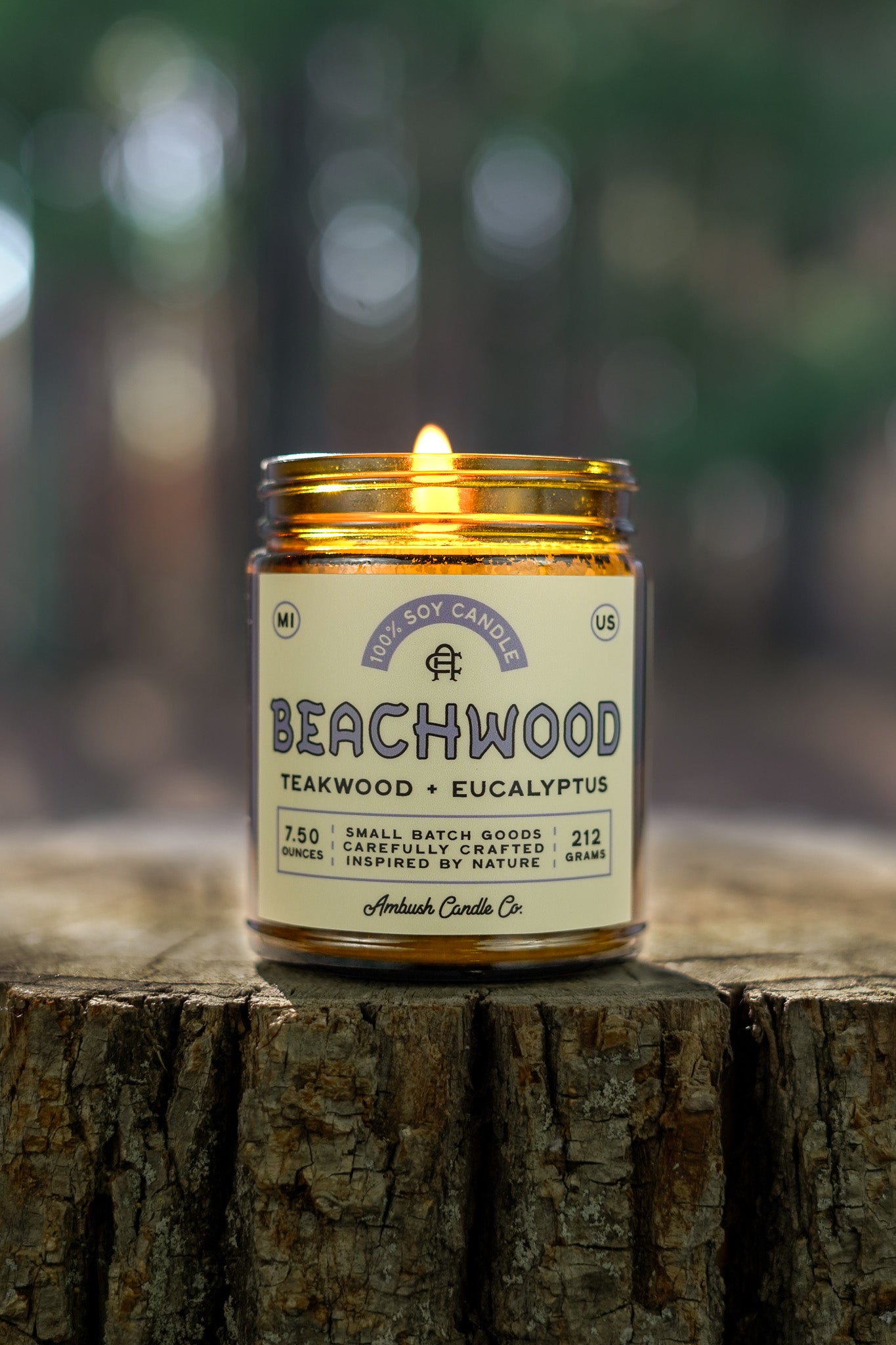 Beachwood | Teakwood + Eucalyptus Soy Candle