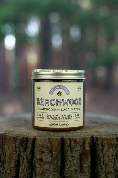 Beachwood | Teakwood + Eucalyptus Soy Candle