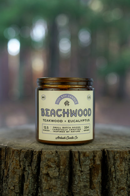 Beachwood | Teakwood + Eucalyptus Soy Candle