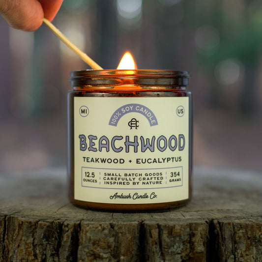 Beachwood | Teakwood + Eucalyptus Soy Candle