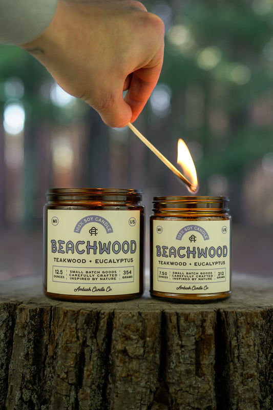 Beachwood | Teakwood + Eucalyptus Soy Candle