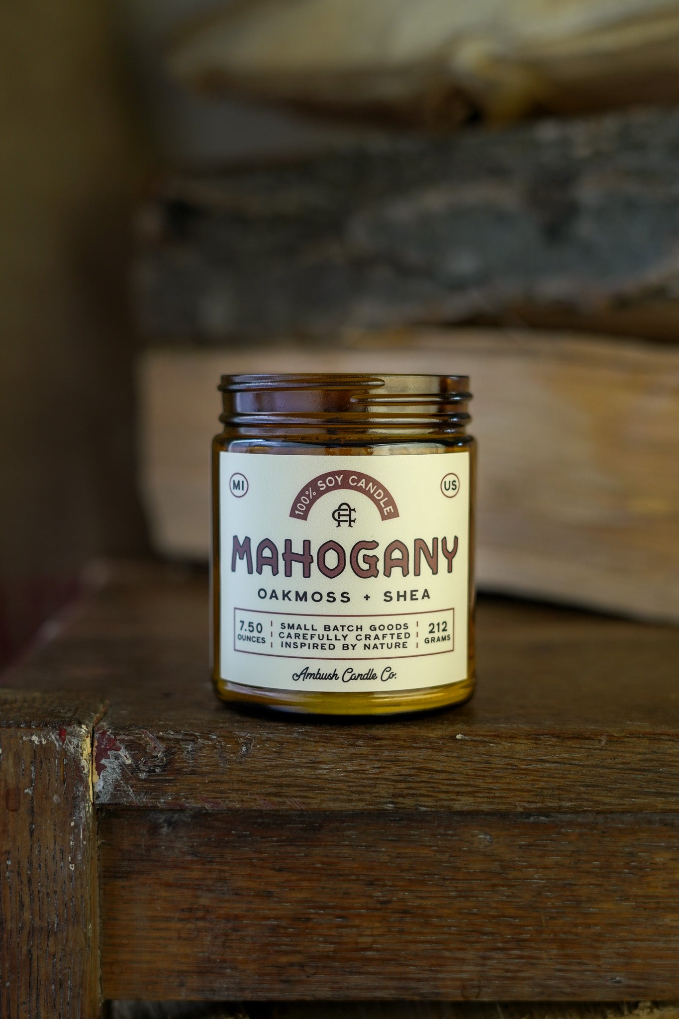 Mahogany | Oakmoss + Shea Soy Candle