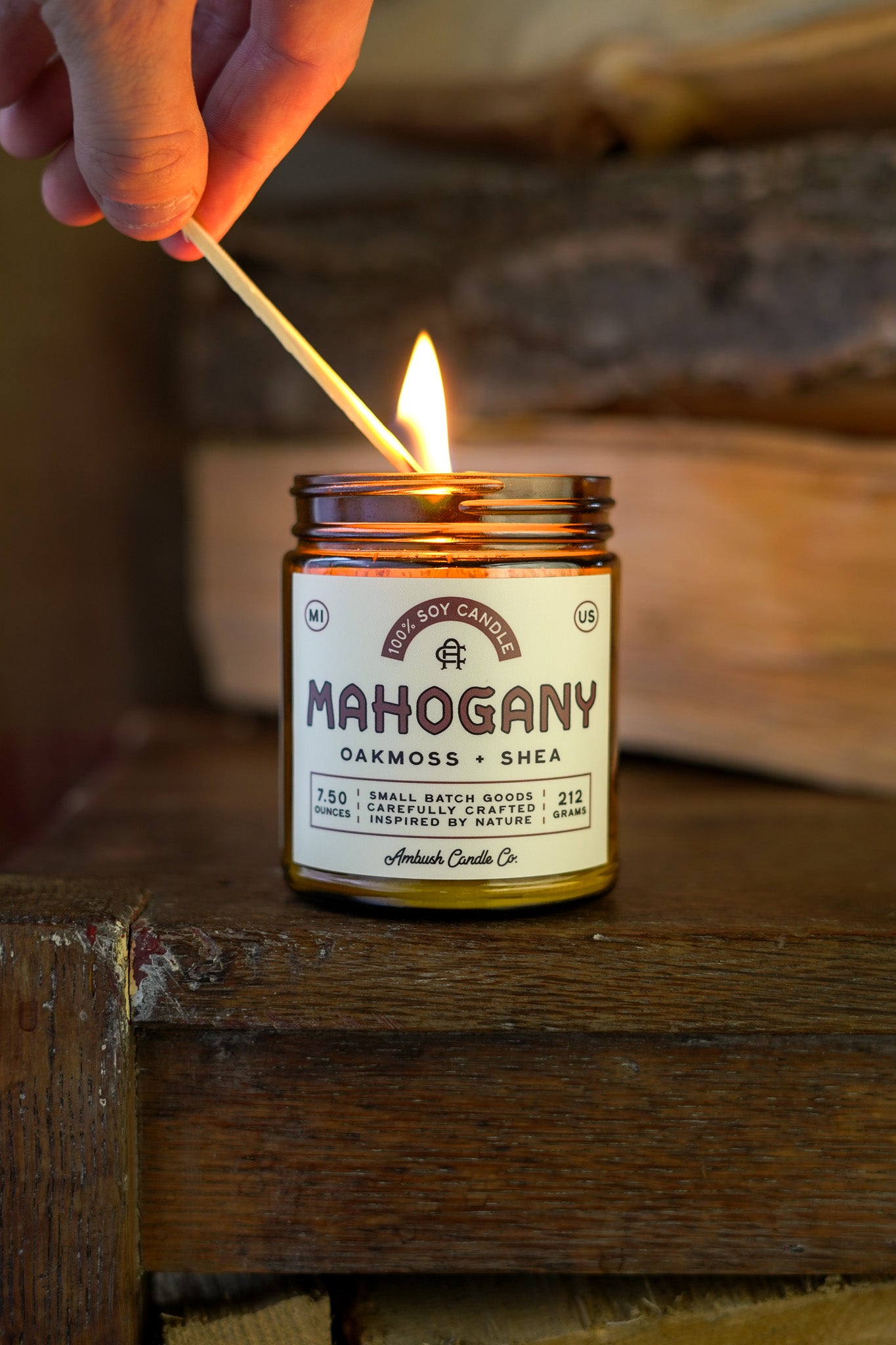 Mahogany | Oakmoss + Shea Soy Candle