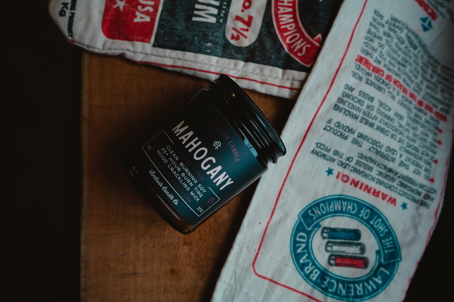 Mahogany | Almond + Shea 8oz Soy Candle