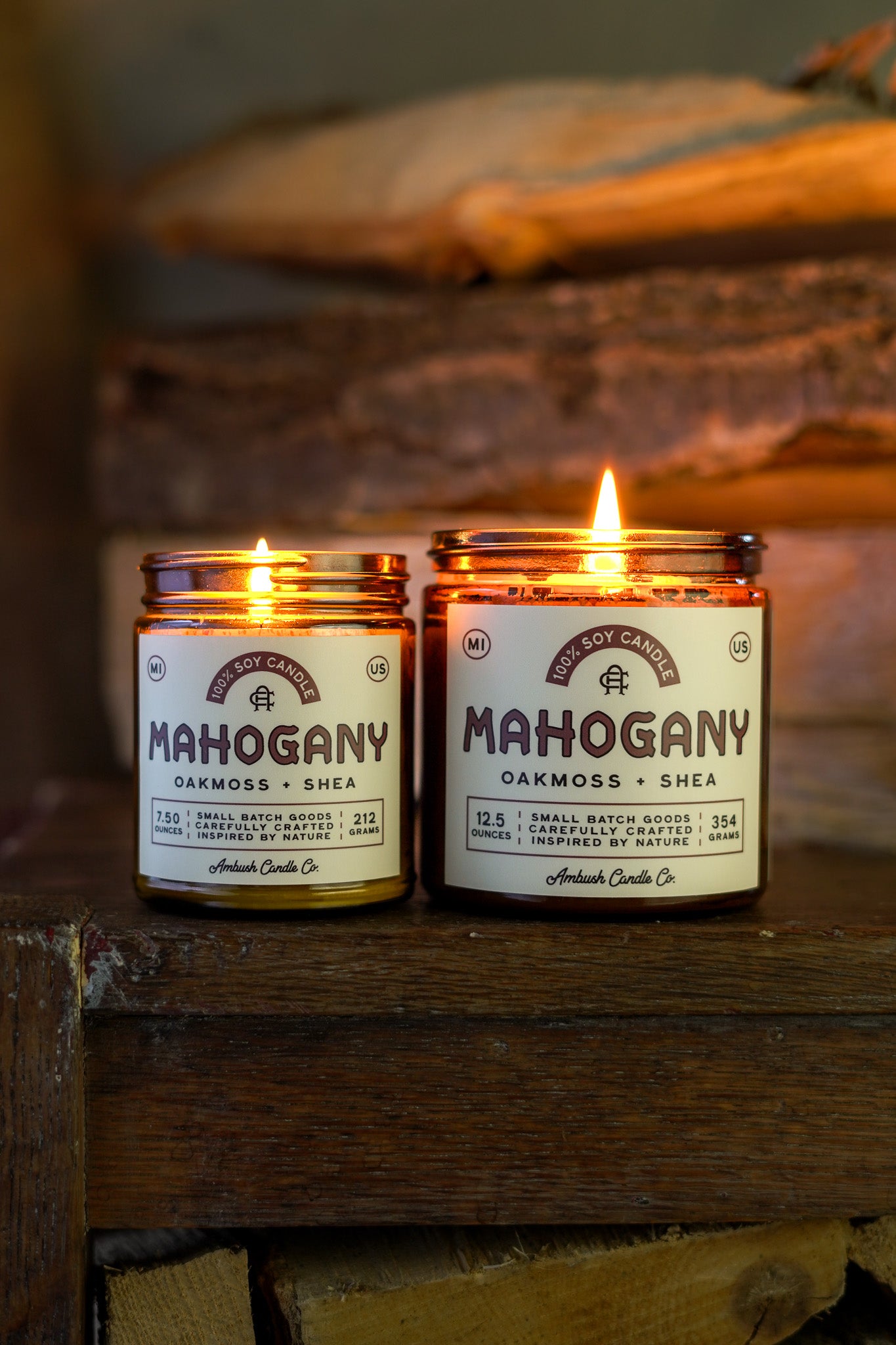 Mahogany | Oakmoss + Shea Soy Candle