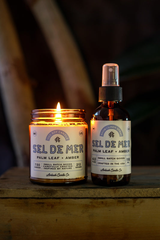 Sel De Mer | Palm Leaf + Amber Room Spray
