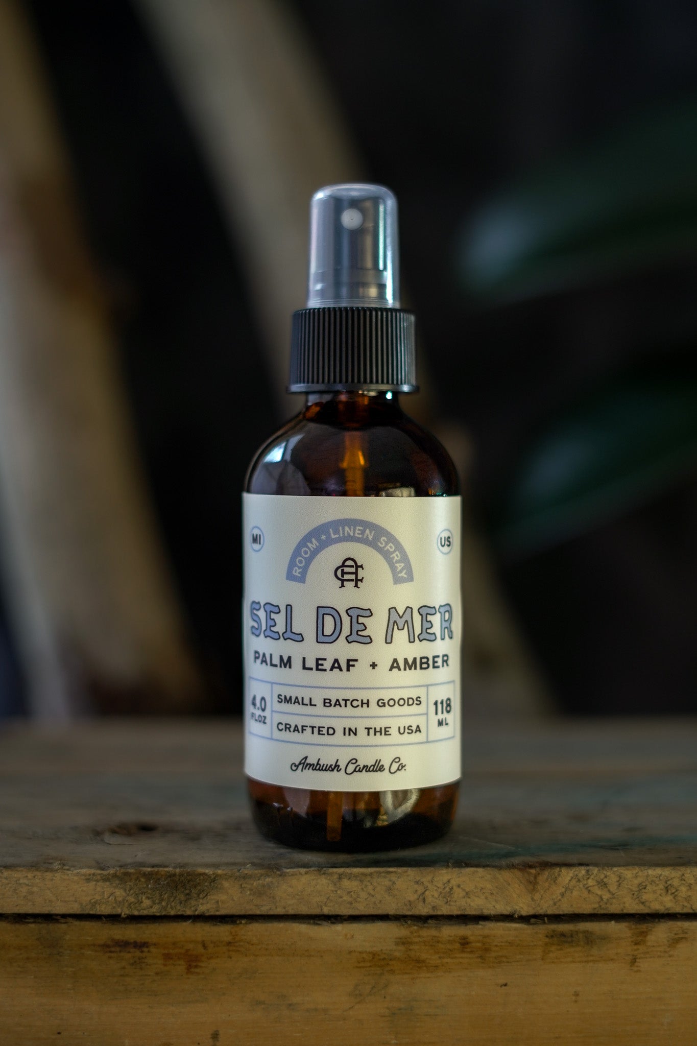 Sel De Mer | Palm Leaf + Amber Room Spray