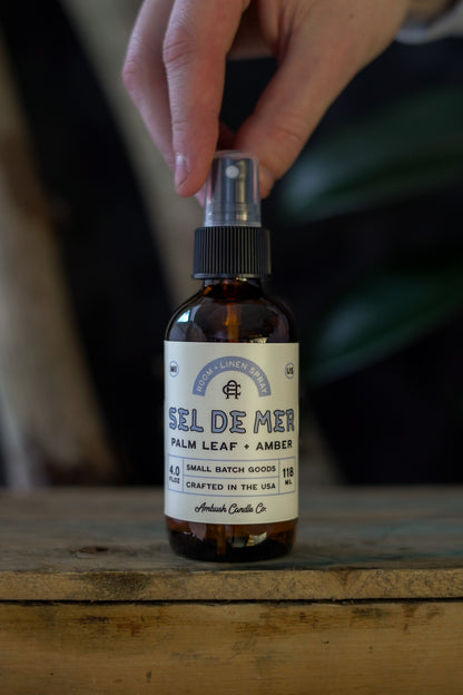 Sel De Mer | Palm Leaf + Amber Room Spray