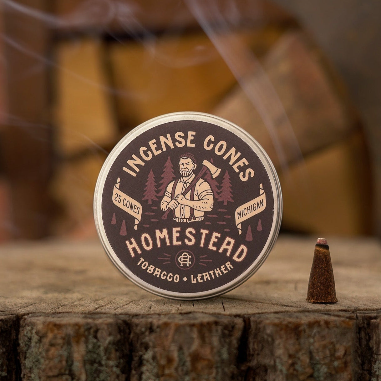 Homestead | Tobacco + Leather Incense