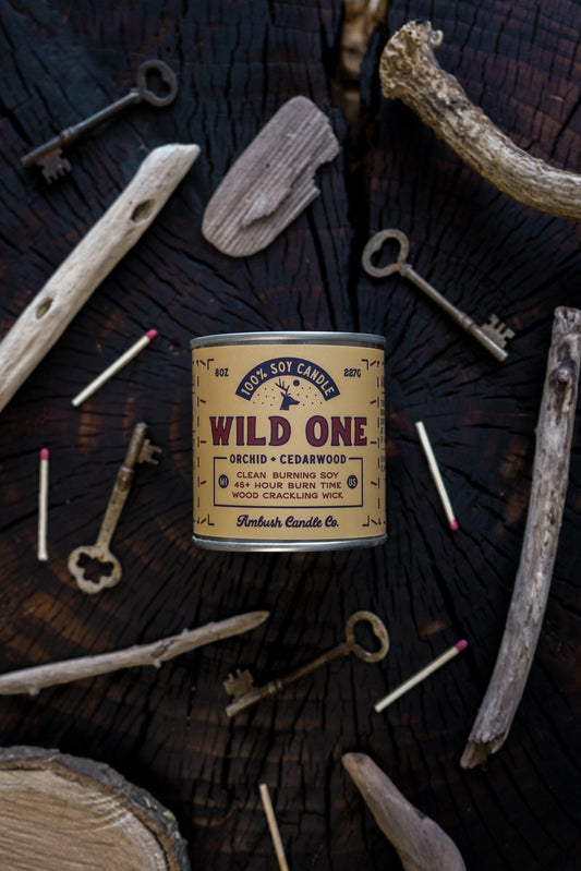 Wild One | Orchid + Cedarwood 8oz Soy Candle