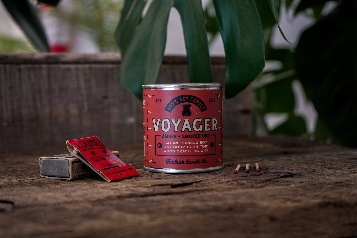 Voyager | Amber + Smoked Oud 8oz Soy Candle