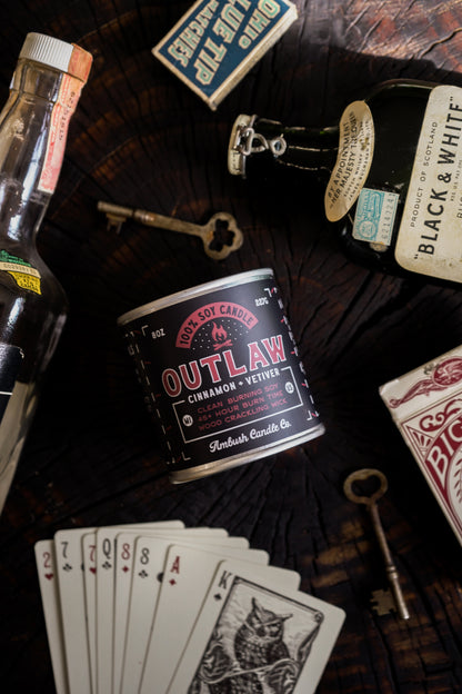 Outlaw | Cinnamon + Vetiver 8oz Soy Candle