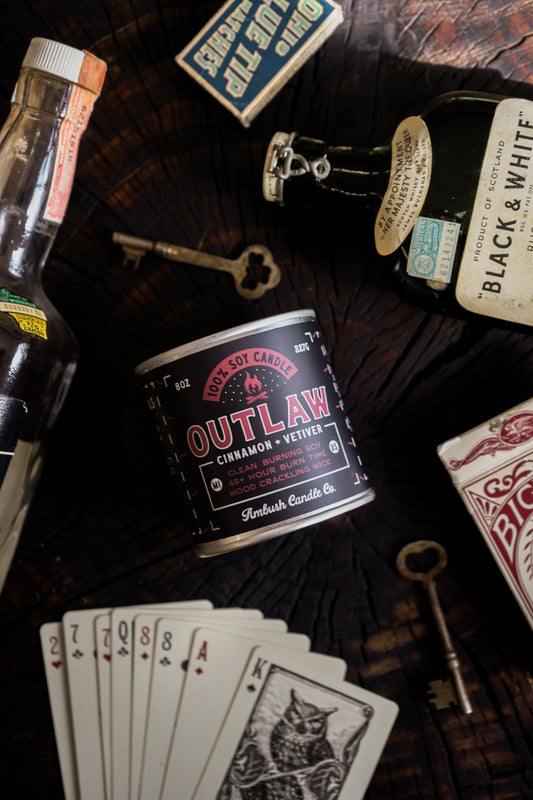 Outlaw | Cinnamon + Vetiver 8oz Soy Candle