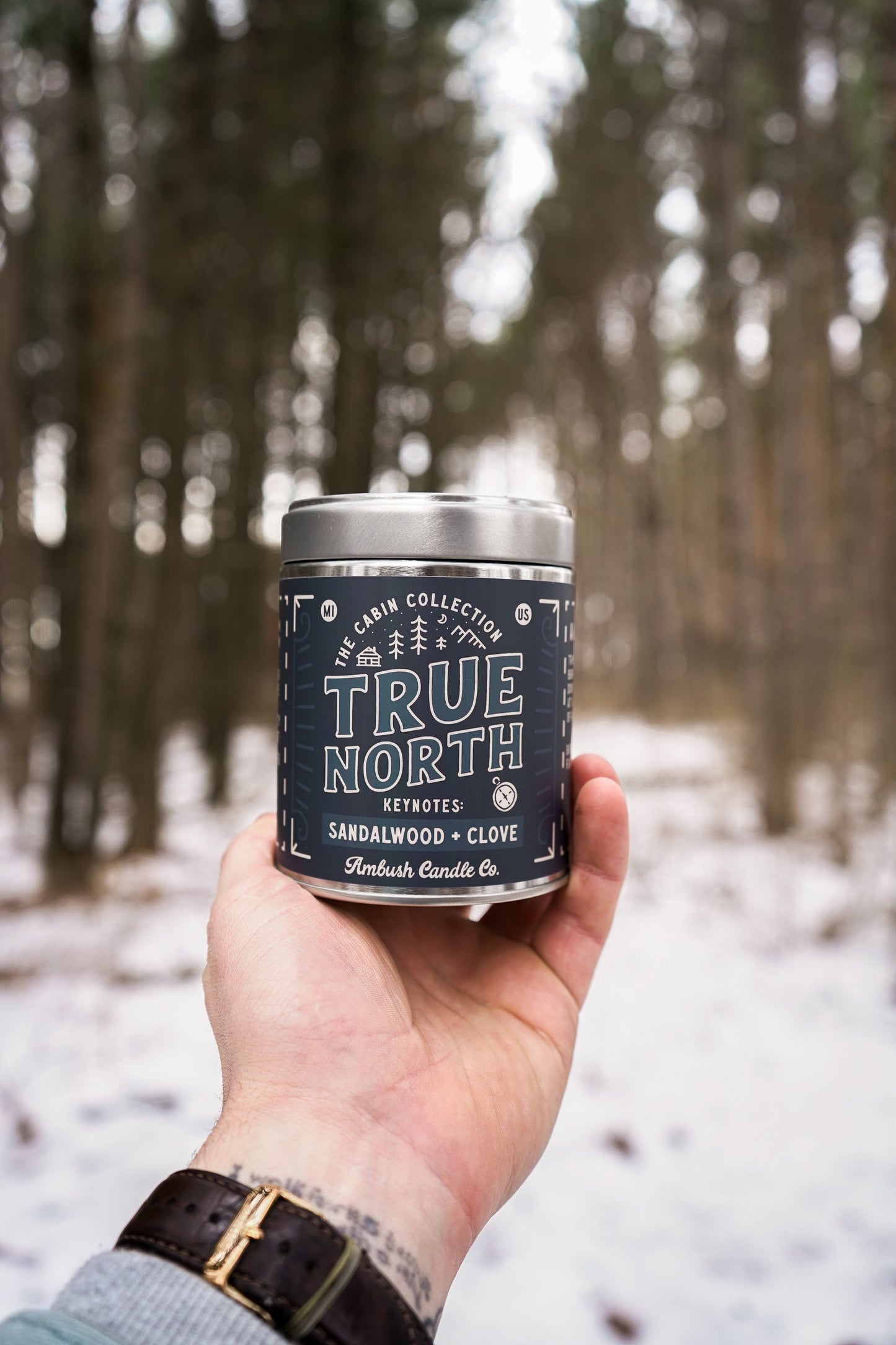 True North | Sandalwood + Clove 14oz Soy Candle