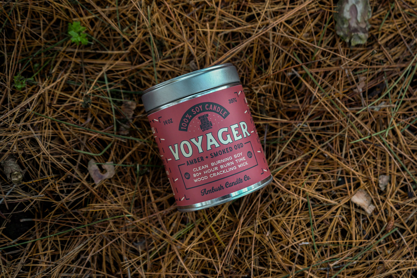 Voyager | Amber + Smoked Oud 14oz Soy Candle