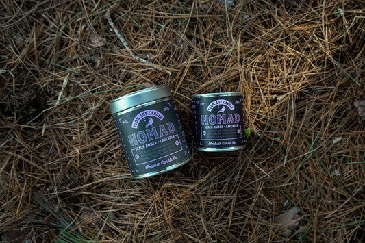 Nomad | Black Amber + Lavender 8oz Soy Candle