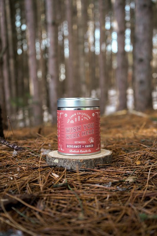 Wish You Were Here | Bergamot + Amber 14oz Soy Candle