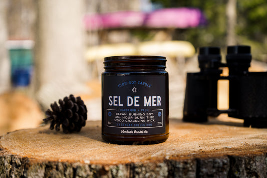 Sel De Mer | Cardamom + Palm 8oz Soy Candle
