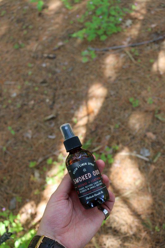 Smoked Oud | Incense + Leather 4oz Room Spray
